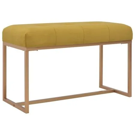 Bench 80 cm mustard velvet by vidaXL, Benches for halls and storage - Ref: Foro24-247556, Price: 89,20 €, Discount: %
