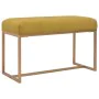 Bench 80 cm mustard velvet by vidaXL, Benches for halls and storage - Ref: Foro24-247556, Price: 89,20 €, Discount: %