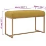 Bench 80 cm mustard velvet by vidaXL, Benches for halls and storage - Ref: Foro24-247556, Price: 89,20 €, Discount: %