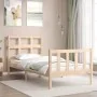 Estructura de cama con cabecero madera maciza 90x200 cm de vidaXL, Camas y somieres - Ref: Foro24-3192996, Precio: 89,16 €, D...