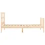 Estructura de cama con cabecero madera maciza 90x200 cm de vidaXL, Camas y somieres - Ref: Foro24-3192996, Precio: 89,16 €, D...