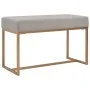 Bench 80 cm gray velvet by vidaXL, Benches for halls and storage - Ref: Foro24-247558, Price: 89,52 €, Discount: %