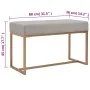 Bench 80 cm gray velvet by vidaXL, Benches for halls and storage - Ref: Foro24-247558, Price: 89,52 €, Discount: %