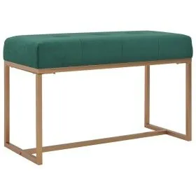 Banco 80 cm terciopelo verde de vidaXL, Bancos para recibidores y almacenamiento - Ref: Foro24-247555, Precio: 93,12 €, Descu...
