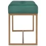 Banco 80 cm terciopelo verde de vidaXL, Bancos para recibidores y almacenamiento - Ref: Foro24-247555, Precio: 93,12 €, Descu...