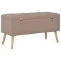 Storage stools 3 pieces brown fabric by vidaXL, Benches for halls and storage - Ref: Foro24-247525, Price: 132,76 €, Discount: %