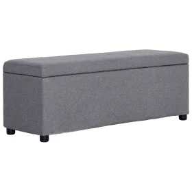 Banco con espacio de almacenaje 116 cm poliéster gris claro von vidaXL, Bänke für Hallen und Lager - Ref: Foro24-281317, Prei...