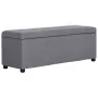 Banco con espacio de almacenaje 116 cm poliéster gris claro by vidaXL, Benches for halls and storage - Ref: Foro24-281317, Pr...