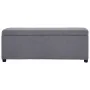 Banco con espacio de almacenaje 116 cm poliéster gris claro by vidaXL, Benches for halls and storage - Ref: Foro24-281317, Pr...