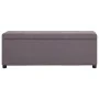 Bench with storage space 116 cm taupe polyester by vidaXL, Benches for halls and storage - Ref: Foro24-281326, Price: 173,47 ...