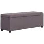 Bench with storage space 116 cm taupe polyester by vidaXL, Benches for halls and storage - Ref: Foro24-281326, Price: 173,47 ...