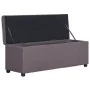 Bench with storage space 116 cm taupe polyester by vidaXL, Benches for halls and storage - Ref: Foro24-281326, Price: 173,47 ...