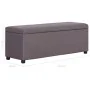 Bench with storage space 116 cm taupe polyester by vidaXL, Benches for halls and storage - Ref: Foro24-281326, Price: 173,47 ...