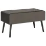 Graue Samtbank mit Schubladen 80 cm von vidaXL, Bänke für Hallen und Lager - Ref: Foro24-277080, Preis: 75,40 €, Rabatt: %