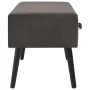 Banco con cajones terciopelo gris 80 cm de vidaXL, Bancos para recibidores y almacenamiento - Ref: Foro24-277080, Precio: 75,...