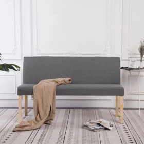 Polyester bench 139.5 cm light gray by vidaXL, Benches for halls and storage - Ref: Foro24-281335, Price: 211,05 €, Discount: %