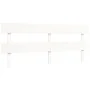 White solid wood bed frame with headboard 200x200 cm by vidaXL, Beds and slatted bases - Ref: Foro24-3193292, Price: 151,12 €...