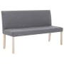 Polyester bench 139.5 cm light gray by vidaXL, Benches for halls and storage - Ref: Foro24-281335, Price: 211,05 €, Discount: %