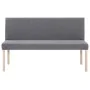 Polyester bench 139.5 cm light gray by vidaXL, Benches for halls and storage - Ref: Foro24-281335, Price: 211,05 €, Discount: %