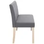 Banco de poliéster 139,5 cm gris claro de vidaXL, Bancos para recibidores y almacenamiento - Ref: Foro24-281335, Precio: 210,...