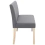Polyester bench 139.5 cm light gray by vidaXL, Benches for halls and storage - Ref: Foro24-281335, Price: 211,05 €, Discount: %