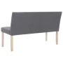 Polyester bench 139.5 cm light gray by vidaXL, Benches for halls and storage - Ref: Foro24-281335, Price: 211,05 €, Discount: %