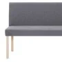 Banco de poliéster 139,5 cm gris claro de vidaXL, Bancos para recibidores y almacenamiento - Ref: Foro24-281335, Precio: 210,...