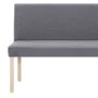 Polyester bench 139.5 cm light gray by vidaXL, Benches for halls and storage - Ref: Foro24-281335, Price: 211,05 €, Discount: %