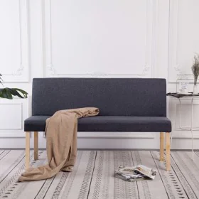 Polyesterbank 139,5 cm grau von vidaXL, Bänke für Hallen und Lager - Ref: Foro24-281334, Preis: 192,44 €, Rabatt: %