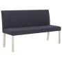 Polyester bench 139.5 cm gray by vidaXL, Benches for halls and storage - Ref: Foro24-281334, Price: 192,44 €, Discount: %