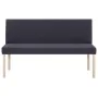 Polyester bench 139.5 cm gray by vidaXL, Benches for halls and storage - Ref: Foro24-281334, Price: 192,44 €, Discount: %
