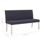 Polyester bench 139.5 cm gray by vidaXL, Benches for halls and storage - Ref: Foro24-281334, Price: 192,44 €, Discount: %