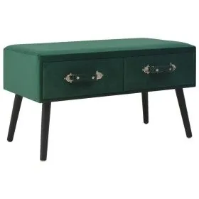 Green velvet bench with drawers 80 cm by vidaXL, Benches for halls and storage - Ref: Foro24-277081, Price: 91,95 €, Discount: %