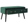 Green velvet bench with drawers 80 cm by vidaXL, Benches for halls and storage - Ref: Foro24-277081, Price: 91,95 €, Discount: %