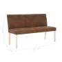 Artificial suede leather bench 139.5 cm brown by vidaXL, Benches for halls and storage - Ref: Foro24-281333, Price: 239,18 €,...