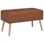 Brown synthetic leather bench with drawers 80 cm by vidaXL, Benches for halls and storage - Ref: Foro24-277076, Price: 74,55 ...