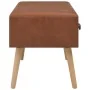 Braune Kunstlederbank mit Schubladen 80 cm von vidaXL, Bänke für Hallen und Lager - Ref: Foro24-277076, Preis: 74,55 €, Rabat...