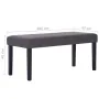 Kunstlederbank 106 cm grau von vidaXL, Bänke für Hallen und Lager - Ref: Foro24-281309, Preis: 78,54 €, Rabatt: %