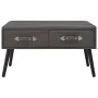 Banco con cajones cuero sintético gris 80 cm de vidaXL, Bancos para recibidores y almacenamiento - Ref: Foro24-277078, Precio...