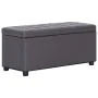 Kunstleder-Aufbewahrungshocker in Grau, 87,5 cm von vidaXL, Bänke für Hallen und Lager - Ref: Foro24-281373, Preis: 104,74 €,...