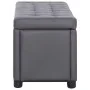 Kunstleder-Aufbewahrungshocker in Grau, 87,5 cm von vidaXL, Bänke für Hallen und Lager - Ref: Foro24-281373, Preis: 104,74 €,...