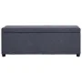 Bench with storage space 116 cm dark gray polyester by vidaXL, Benches for halls and storage - Ref: Foro24-281318, Price: 182...