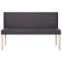 Synthetic leather bench 139.5 cm gray by vidaXL, Benches for halls and storage - Ref: Foro24-281332, Price: 176,59 €, Discoun...