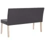 Synthetic leather bench 139.5 cm gray by vidaXL, Benches for halls and storage - Ref: Foro24-281332, Price: 176,59 €, Discoun...