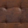 Brown Faux Suede Leather Storage Ottoman 87.5cm by vidaXL, Benches for halls and storage - Ref: Foro24-281375, Price: 126,55 ...