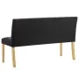 Schwarze Samtbank 140 cm von vidaXL, Bänke für Hallen und Lager - Ref: Foro24-288575, Preis: 195,64 €, Rabatt: %