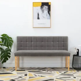 Banco de terciopelo gris 140 cm by vidaXL, Benches for halls and storage - Ref: Foro24-288576, Price: 237,52 €, Discount: %