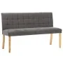 Banco de terciopelo gris 140 cm by vidaXL, Benches for halls and storage - Ref: Foro24-288576, Price: 237,52 €, Discount: %