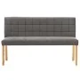 Banco de terciopelo gris 140 cm by vidaXL, Benches for halls and storage - Ref: Foro24-288576, Price: 237,52 €, Discount: %