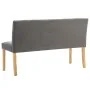 Banco de terciopelo gris 140 cm by vidaXL, Benches for halls and storage - Ref: Foro24-288576, Price: 237,52 €, Discount: %